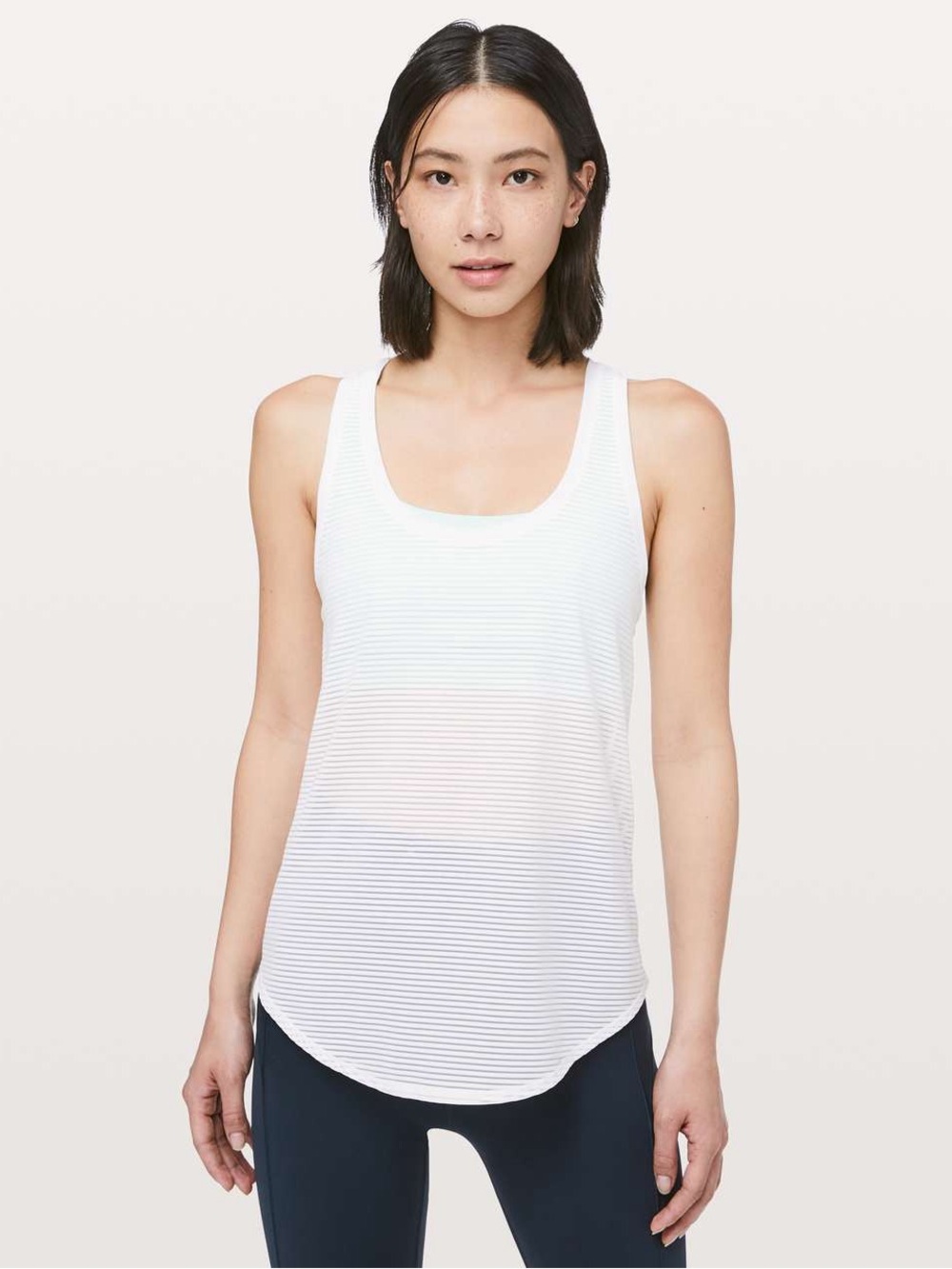 Lululemon Women’s White Scoop Neck Tank Top